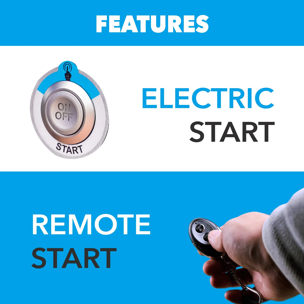 Start Pulsar Fuel RV with 5000-Watt Dual Generator Inverter Sentry CO Ready Remote and