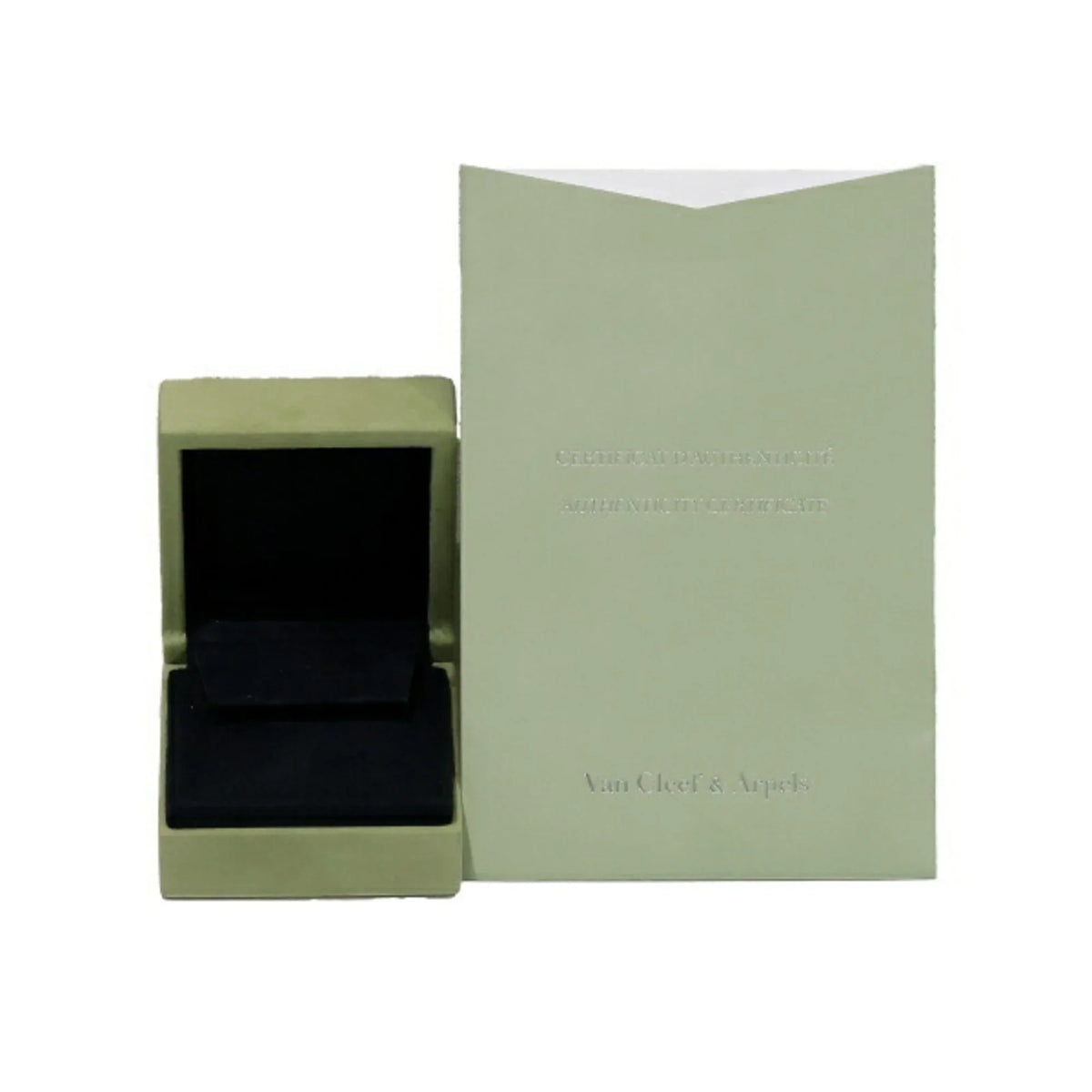 (Good) Pre-Owned Arpels K18YG Van Cleef Arpels Gold Cleef Van Onyx & Earrings Vintage Alhambra Yellow