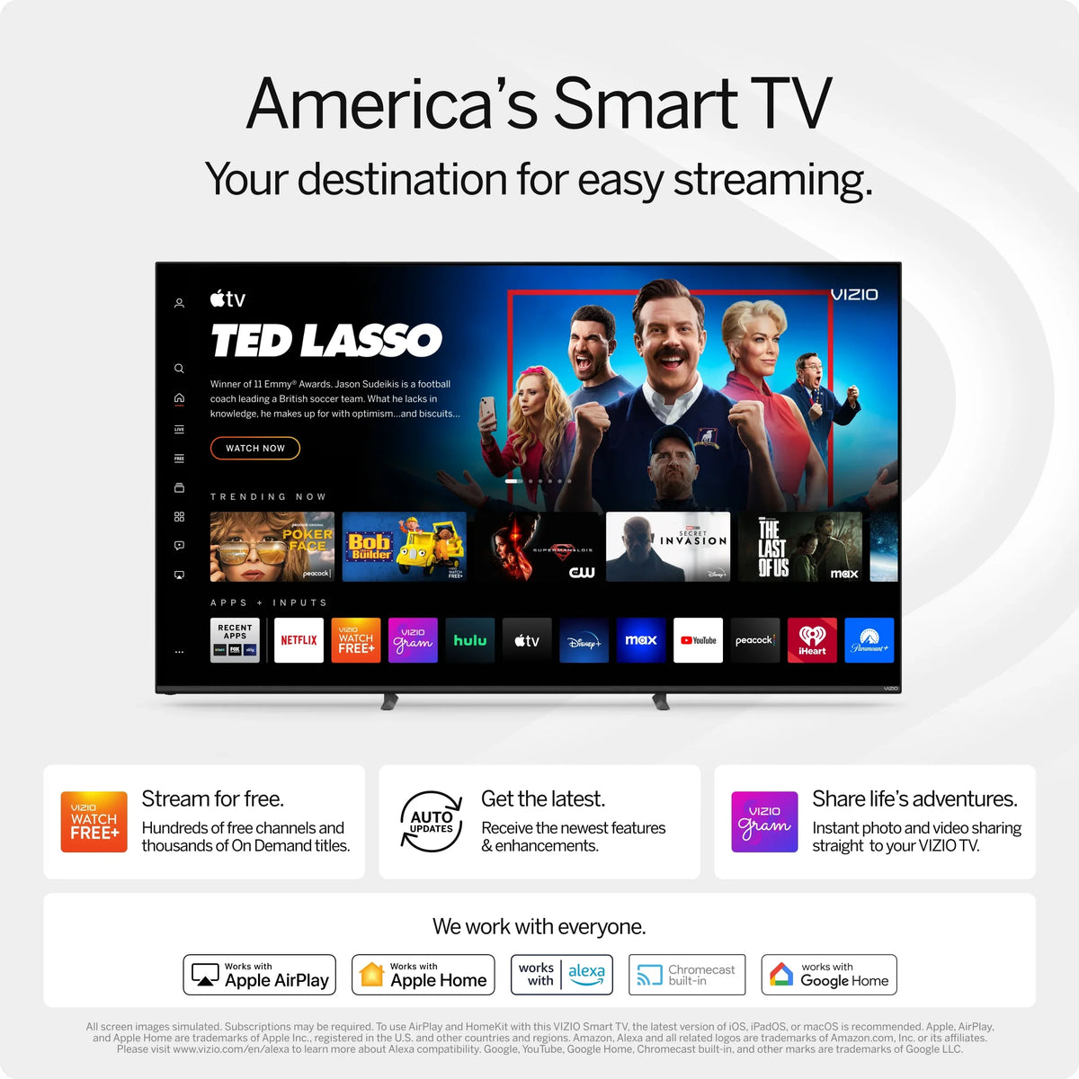 TV M70Q6-J03 Smart QLED M6 Class Series VIZIO HDR 70" 4K