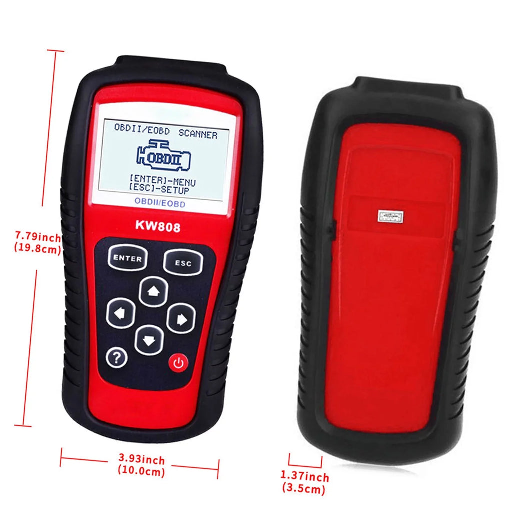 Decoder EOBD KW808 Code Cars and Auto Reader / walmeck OBDII Detection
