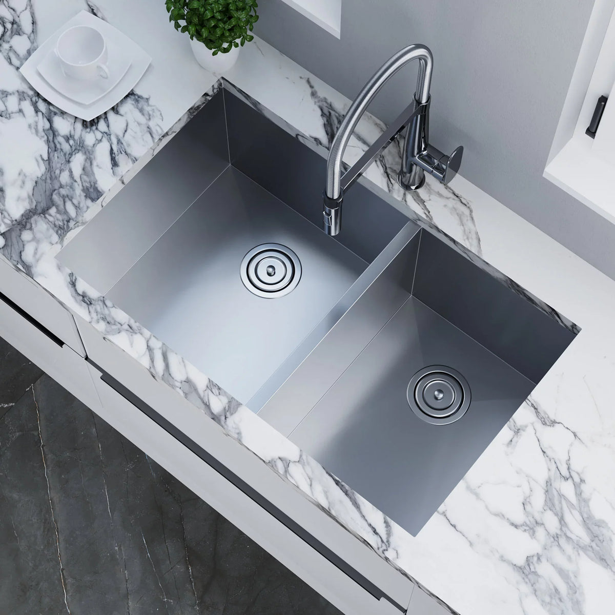 Sinks Undermount Dowell Kitchen 3320 Series-6002 Handcrafted