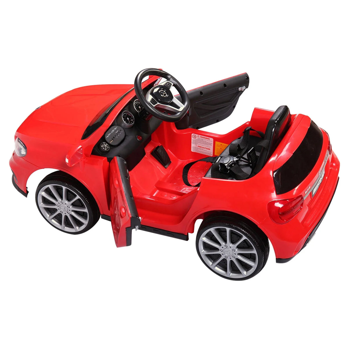 Licensed on Remote Music Age Car Red Kids Child, Control Mercedes Lights Ride 6V Benz W/ TOBBI 3-6
