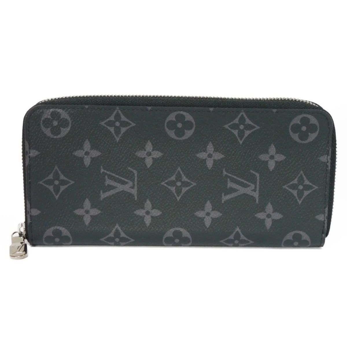 Zippy (Good) Billfold LOUIS Vertical Pre-Owned Eclipse VUITTON Round Long Logo Noir M62295 Zipper Monogram Men's Wallet LV