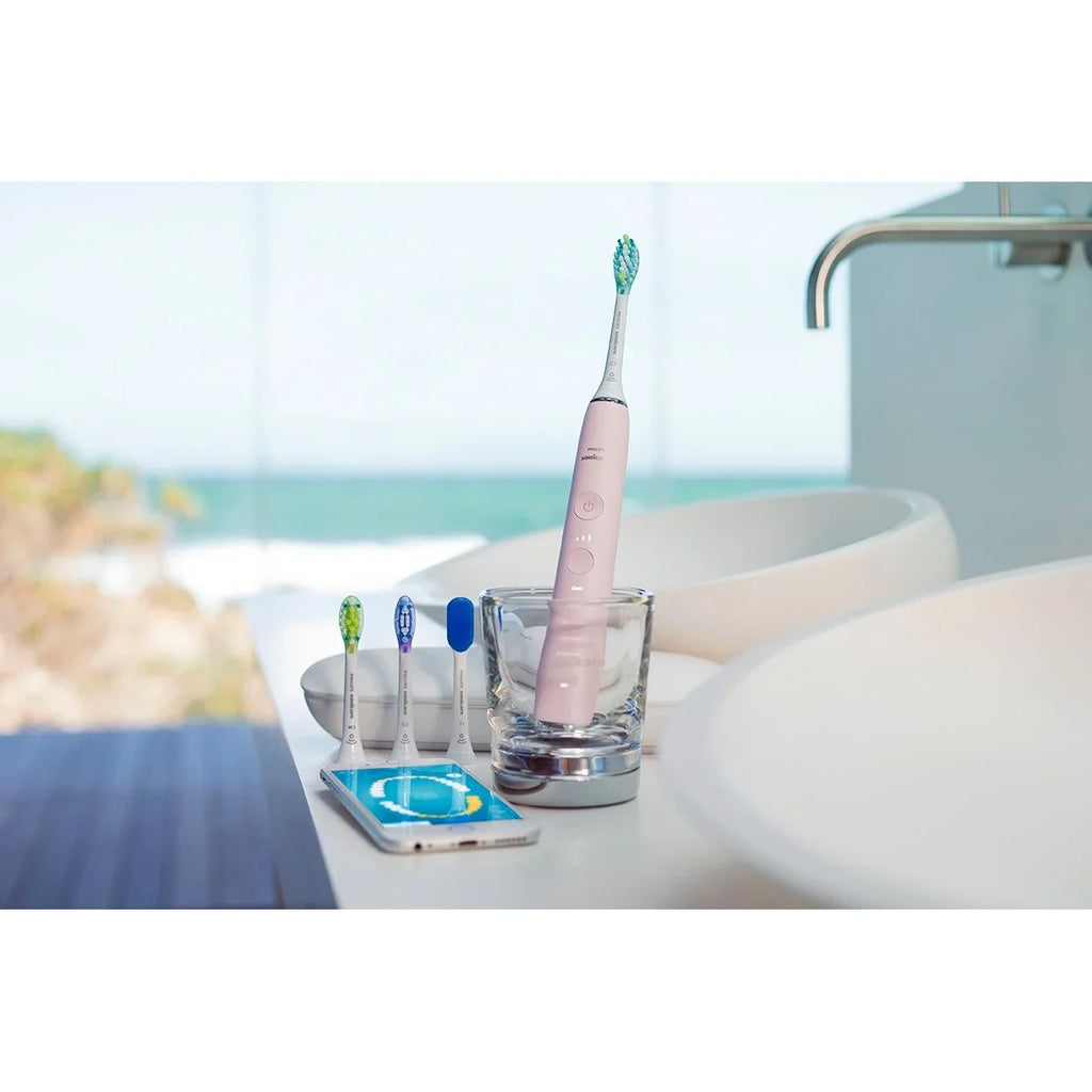 Rechargeable Smart Power 9500 Philips DiamondClean Electric HX9924/21 Pink, Toothbrush, Sonicare