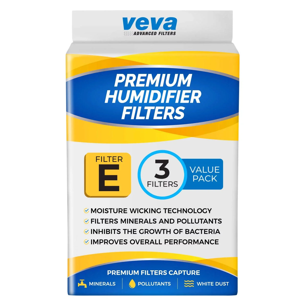 for Pack Filters VEVA Replacement Premium Humidifier 3 HW E Filter
