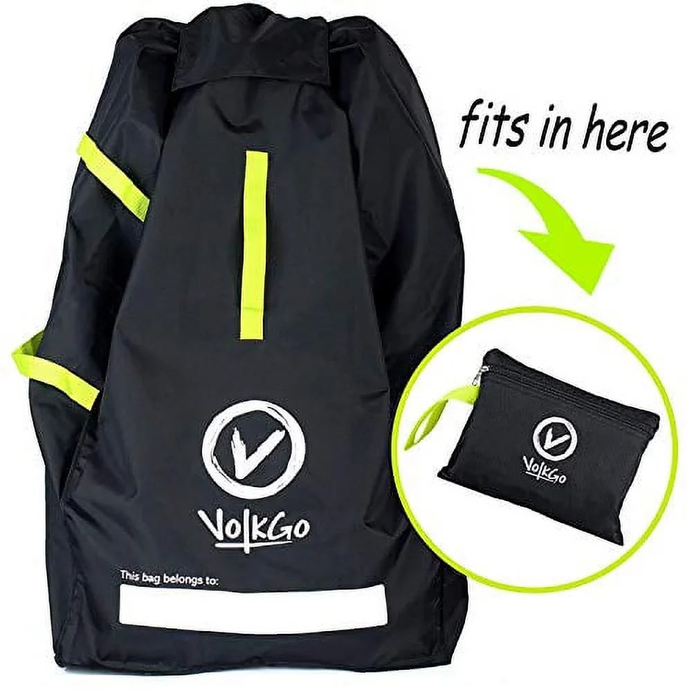Air Secure Money Car Travel Durable - VolkGo Travel Seat Car Booster Check Ideal Seat Seats, with & Saving Infant for Gate for Car Bag Carriers & & Safe Bag Fits E-Book - -