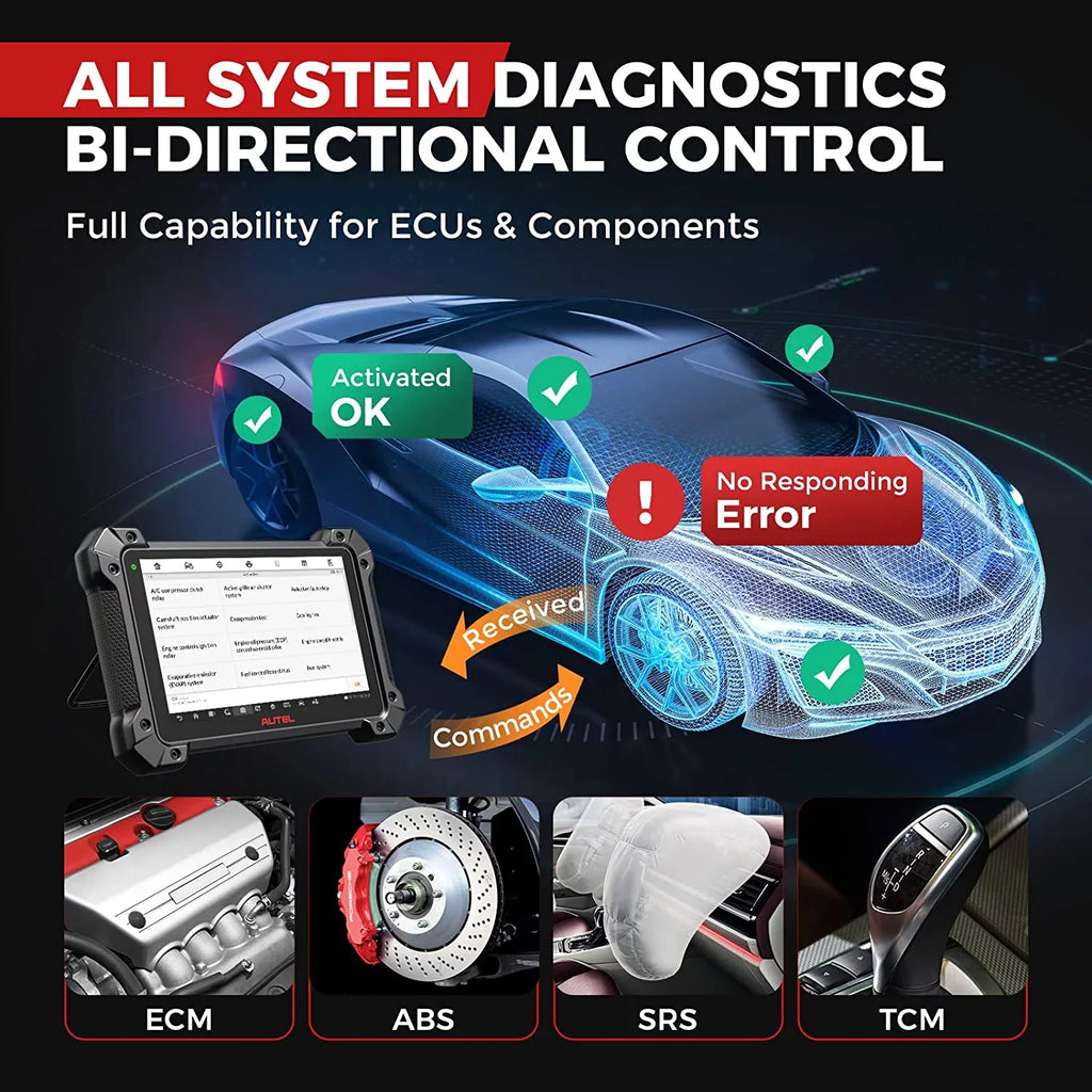 II 2.0 Autel ECU Programming Diagnostic Pro 38+ Pass-Thru, Coding Car Bi-directional, MK908 Scan Services,J2534 Tool J2534 MaxiCOM AutoScan