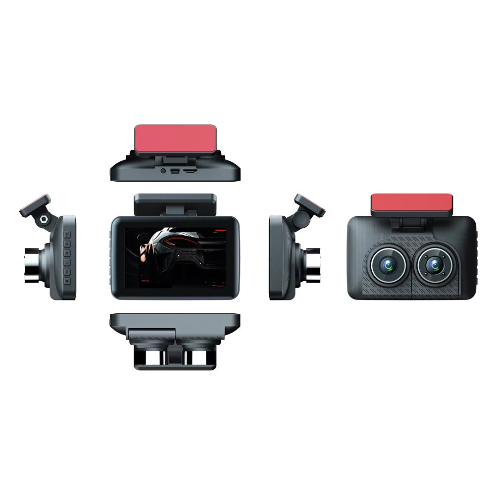 Wide Camcorder Car Rearview Mirror Recorder Cameras Driving Dash Cam 3 Safety Pinnaco Angle