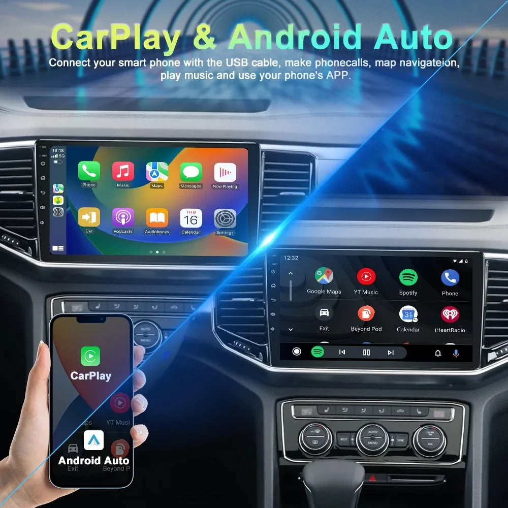 Tundra GPS FM Toyota DSP for Sequoia with 2007-2013, Inch Carplay Bluetooth Navigation Car 4GB Audio AM 13 2008-2017, 5.0 10.1 Radio Android 64GB