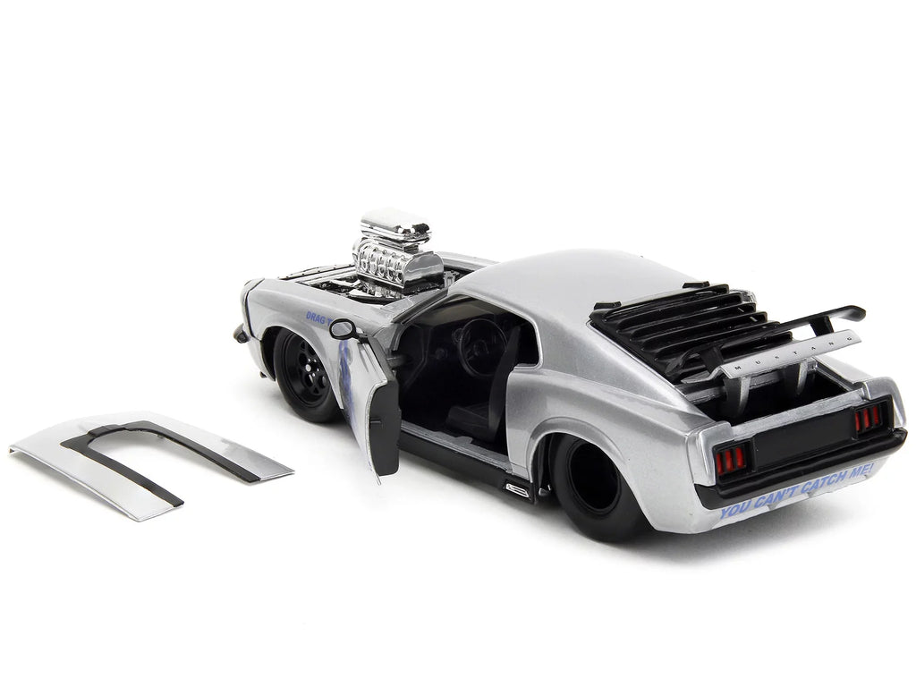 Trooper 429 Jada Drag Boss 1970 Car Diecast Mustang by - Muscle Series Model Highway 1/24 Bigtime Drag Ford Metallic Silver
