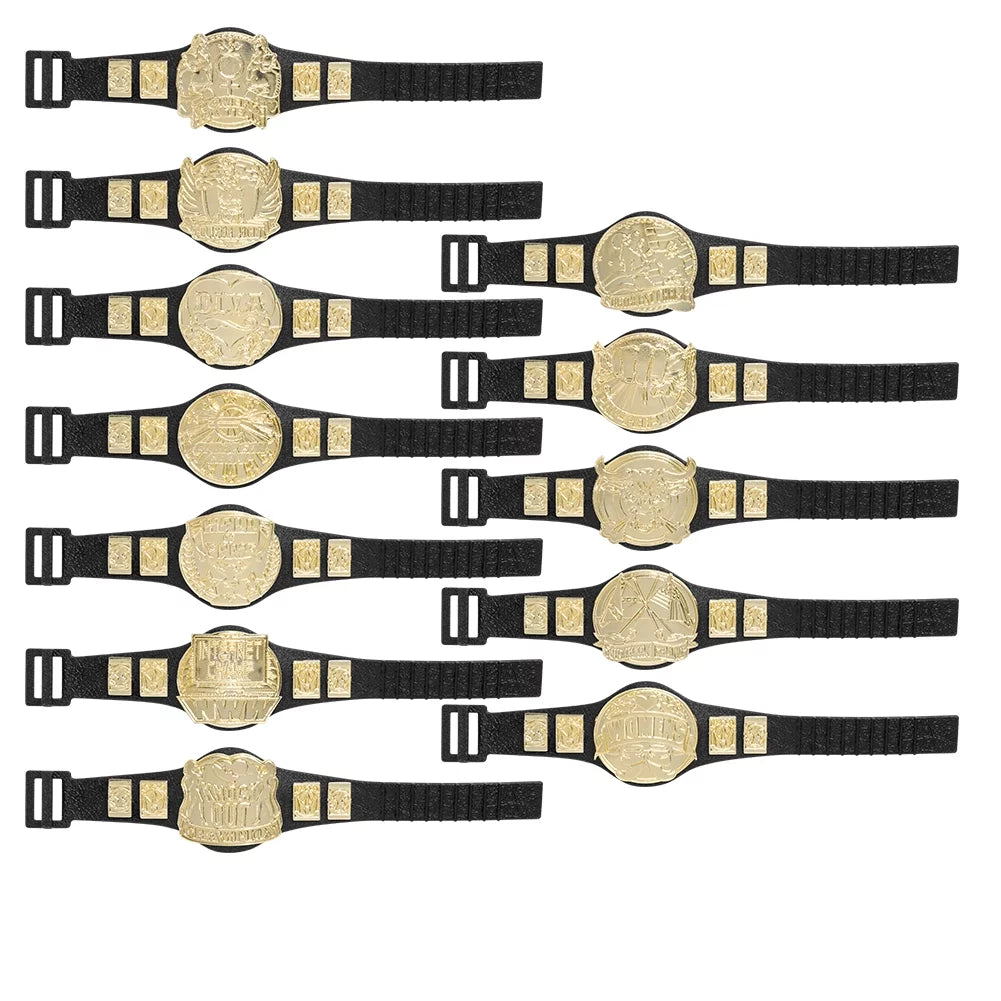 WWE 2 for of Figure 12 Championship all Figures Wrestling Belts Set Action Series