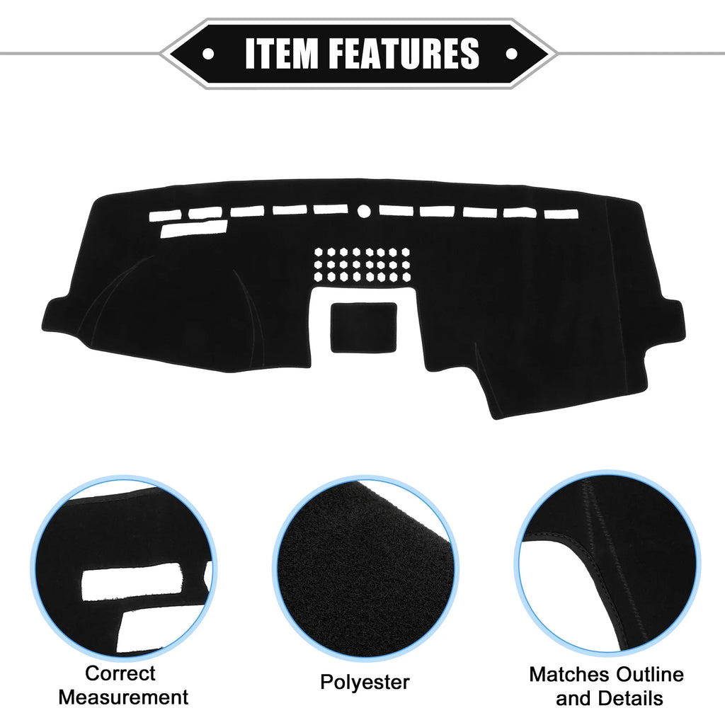 Cover 2015-2020 Bargains F150 Dashboard Unique for Console Mat Car Protective Ford Center Compatible Polyester