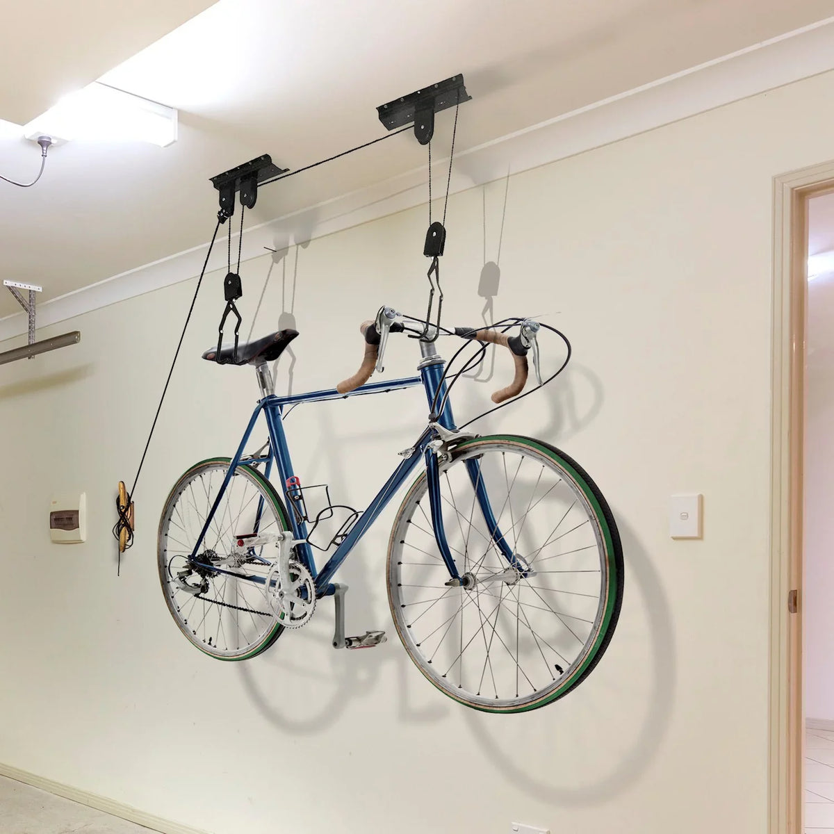 Lbs WORKING for for Storage Bike 55 Hangers Hoist Garage Ceiling Set Garage TOOLS Pulley Bike Of 2 Limit, Storage, System Mount Bike GREAT
