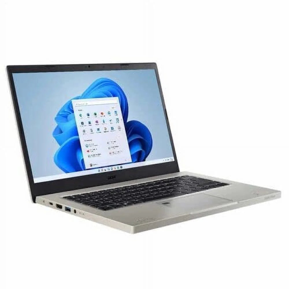 Windows 1.70GHz, Laptop, SSD, Backlit Aspire 1TB Reader, RAM Accessories Keyboard, Finger acer Print Vero i7-1255U 1080p EVO Core 16GB Bluetooth, + Home, Webcam, FHD 11 LED-Backlit 14" Intel Gray