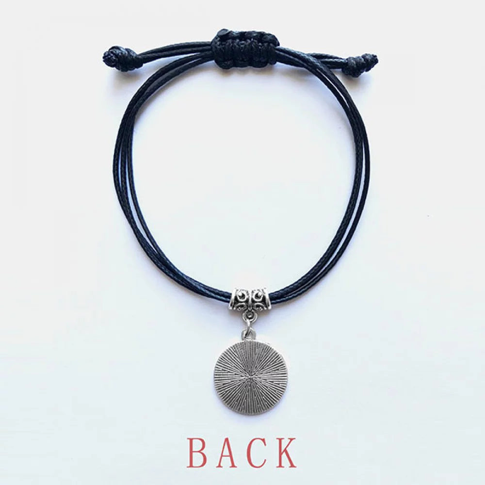 Jewelry Black Wristband Park Bracelet Leather Facilities Coaster Rope Amusement Roller