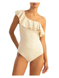 Knit Shoshanna Polyester Womens One-Piece Swimsuit