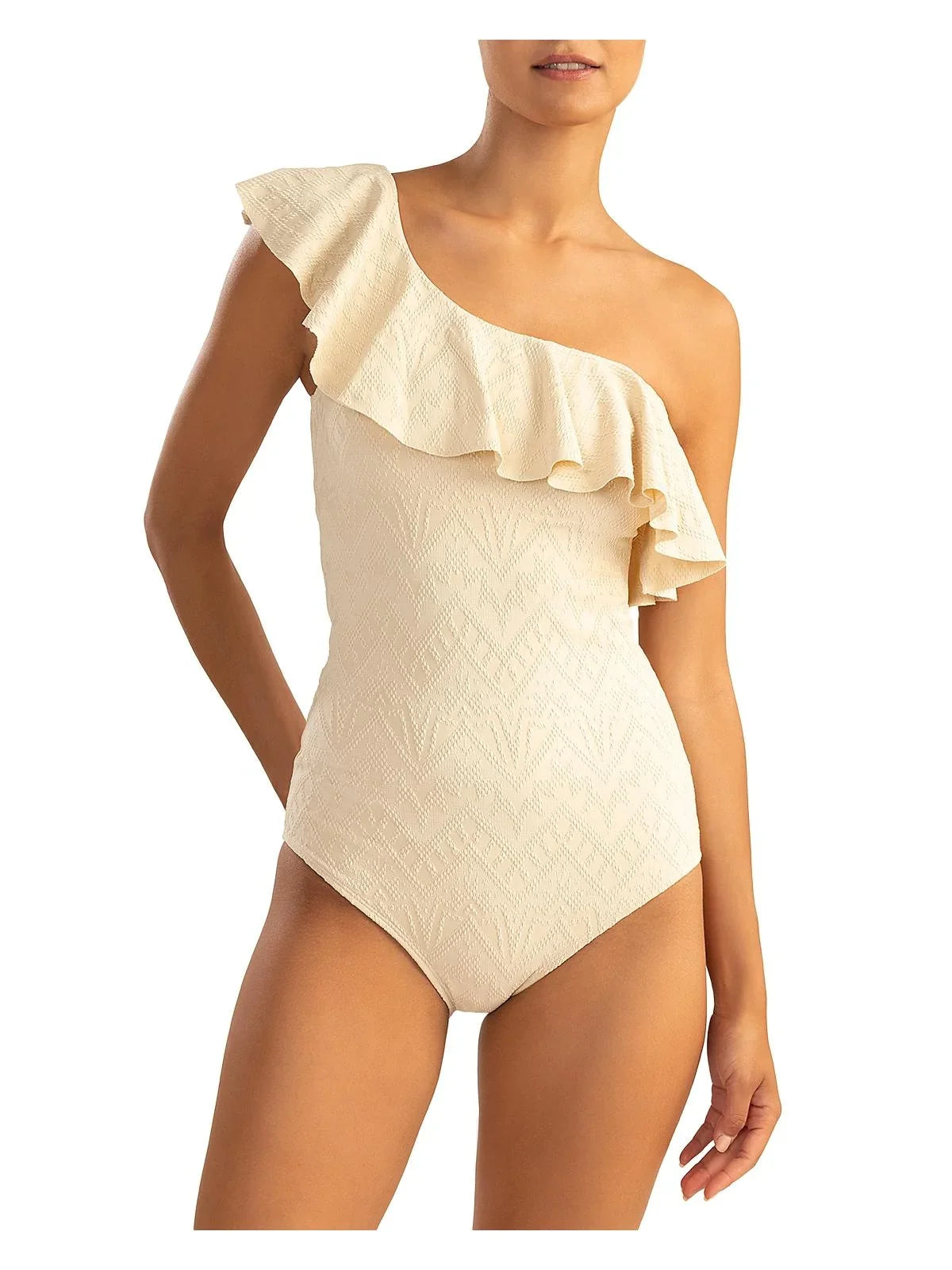 Knit Shoshanna Polyester Womens One-Piece Swimsuit