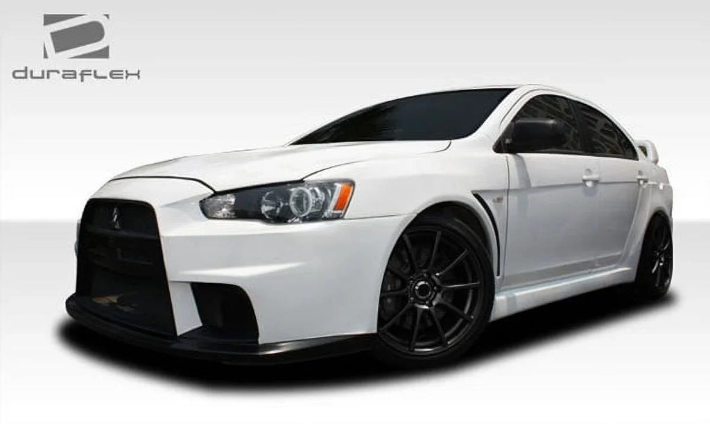 Piece Front Evo Bumper Cover Look 1 Duraflex Mitsubishi X Lancer - 2008-2017