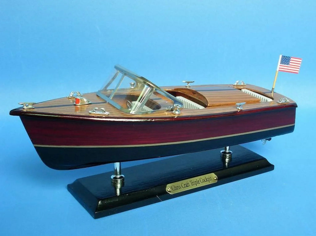 Chris 14 Boat Craft Cockpit Triple Triple Model Handcrafted Ships Decorative Cockpit 14 Speed in.