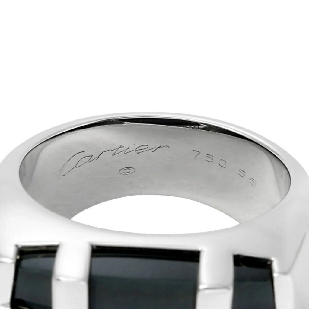 Pre-Owned Dragon Kiss Cartier Tiger the Ring White Eye of (Good) K18WG Gold
