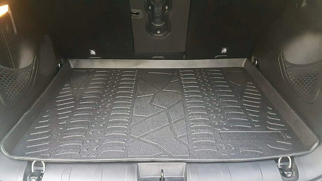 Mat 2015-2023 Cars Mats – Pre-Cut Trunk to – Raised Weather-Resistant EACCESSORIES Renegade Easy Non-Slip Jeep EA for with Design Liner – Car – Cargo for Mat Laser Lip Trunk – Rubber Install Trunk